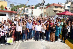 Repavimentan cuatro calles de Jardines de Bellavista con inversión de 19.4 millones de pesos
